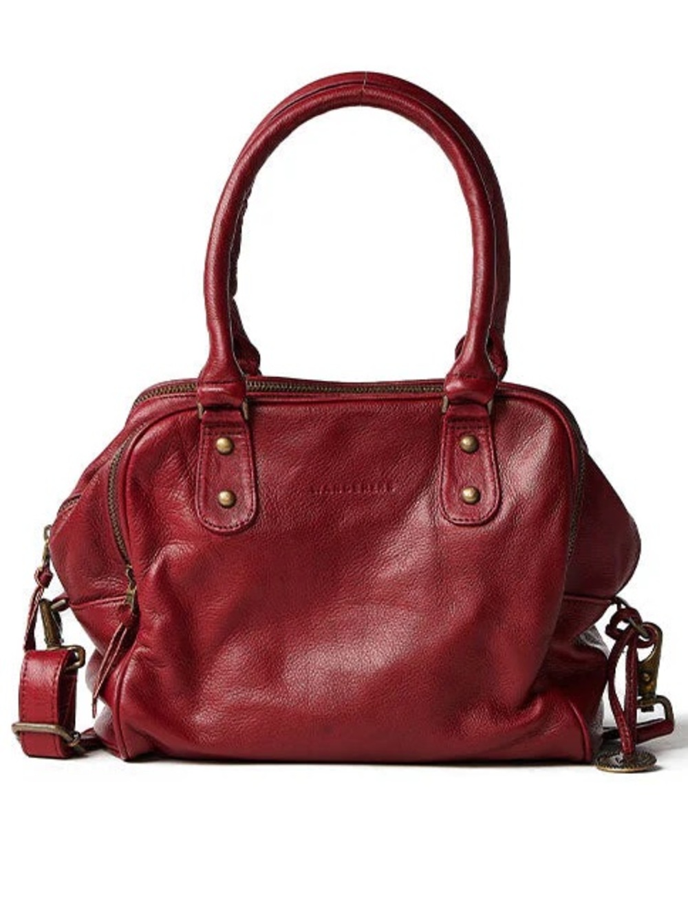 Wanderers Travel Co.
"Provence" Burgundy Leather
Satchel Handbag